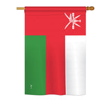 Oman - Nationality Flags of the World Vertical Impressions Decorative Flags HG140177 Printed In USA