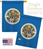 Organization Of American States - Nationality Flags of the World Vertical Impressions Decorative Flags HG140178 Made In USA