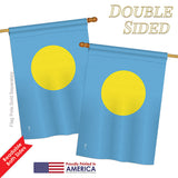 Palau - Nationality Flags of the World Vertical Impressions Decorative Flags HG140180 Printed In USA