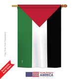 Palestine - Nationality Flags of the World Vertical Impressions Decorative Flags HG140181 Printed In USA