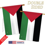 Palestine - Nationality Flags of the World Vertical Impressions Decorative Flags HG140181 Printed In USA