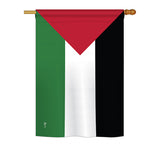 Palestine - Nationality Flags of the World Vertical Impressions Decorative Flags HG140181 Printed In USA