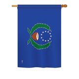 Pohnpei - Nationality Flags of the World Vertical Impressions Decorative Flags HG140184 Printed In USA