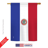 Paraguay - Nationality Flags of the World Vertical Impressions Decorative Flags HG140185 Printed In USA