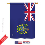 Pitcairn Islands - Nationality Flags of the World Vertical Impressions Decorative Flags HG140188 Printed In USA