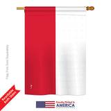 Poland - Nationality Flags of the World Vertical Impressions Decorative Flags HG140189 Printed In USA
