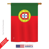 Portugal - Nationality Flags of the World Vertical Impressions Decorative Flags HG140191 Printed In USA