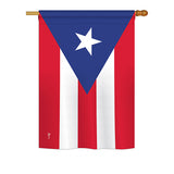 Puerto Rico - Nationality Flags of the World Vertical Impressions Decorative Flags HG140192 Printed In USA