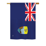 Saint Helena - Nationality Flags of the World Vertical Impressions Decorative Flags HG140197 Printed In USA