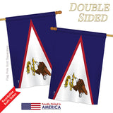 Samoa - American - Nationality Flags of the World Vertical Impressions Decorative Flags HG140201 Printed In USA