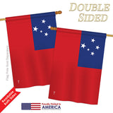 Samoa - Nationality Flags of the World Vertical Impressions Decorative Flags HG140202 Printed In USA