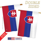 Slovakia - Nationality Flags of the World Vertical Impressions Decorative Flags HG140213 Printed In USA