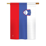 Slovenia - Nationality Flags of the World Vertical Impressions Decorative Flags HG140214 Printed In USA