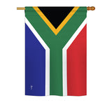 South Africa - Nationality Flags of the World Vertical Impressions Decorative Flags HG140218 Printed In USA