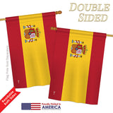Spain - Nationality Flags of the World Vertical Impressions Decorative Flags HG140219 Printed In USA