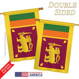 Sri Lanka - Nationality Flags of the World Vertical Impressions Decorative Flags HG140220 Printed In USA