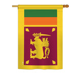 Sri Lanka - Nationality Flags of the World Vertical Impressions Decorative Flags HG140220 Printed In USA