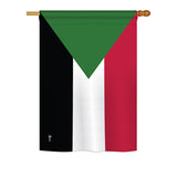 Sudan - Nationality Flags of the World Vertical Impressions Decorative Flags HG140221 Printed In USA