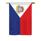 St. Martin - Nationality Flags of the World Vertical Impressions Decorative Flags HG140223 Printed In USA