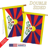 Tibet - Nationality Flags of the World Vertical Impressions Decorative Flags HG140232 Printed In USA