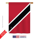 Trindad & Tobago - Nationality Flags of the World Vertical Impressions Decorative Flags HG140235 Printed In USA