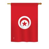 Tunisia - Nationality Flags of the World Vertical Impressions Decorative Flags HG140236 Printed In USA