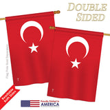 Turkey - Nationality Flags of the World Vertical Impressions Decorative Flags HG140237 Printed In USA