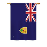 Turks & Caicos Island - Nationality Flags of the World Vertical Impressions Decorative Flags HG140239 Printed In USA