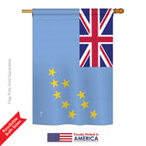 Tuvalu - Nationality Flags of the World Vertical Impressions Decorative Flags HG140240 Printed In USA