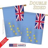Tuvalu - Nationality Flags of the World Vertical Impressions Decorative Flags HG140240 Printed In USA