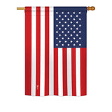 United States - Nationality Flags of the World Vertical Impressions Decorative Flags HG140246 Printed In USA