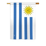 Uruguay - Nationality Flags of the World Vertical Impressions Decorative Flags HG140247 Printed In USA