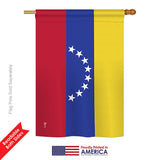 Venezuela - Nationality Flags of the World Vertical Impressions Decorative Flags HG140252 Printed In USA