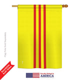 Vietnam - South - Nationality Flags of the World Vertical Impressions Decorative Flags HG140254 Printed In USA