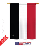 Yemen - Nationality Flags of the World Vertical Impressions Decorative Flags HG140257 Printed In USA