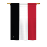 Yemen - Nationality Flags of the World Vertical Impressions Decorative Flags HG140257 Printed In USA