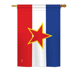 Yugoslavia - Nationality Flags of the World Vertical Impressions Decorative Flags HG140258 Printed In USA
