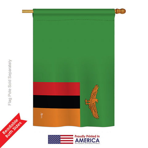 Zambia - Nationality Flags of the World Vertical Impressions