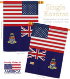 Cayman Islands US Friendship - Nationality Flags of the World Vertical Impressions Decorative Flags HG140331 Made In USA