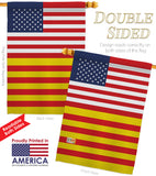 Catalonia US Friendship - Nationality Flags of the World Vertical Impressions Decorative Flags HG140337 Made In USA