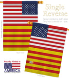 Catalonia US Friendship - Nationality Flags of the World Vertical Impressions Decorative Flags HG140337 Made In USA