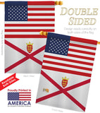 Jersey US Friendship - Nationality Flags of the World Vertical Impressions Decorative Flags HG140419 Made In USA