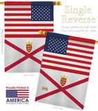 Jersey US Friendship - Nationality Flags of the World Vertical Impressions Decorative Flags HG140419 Made In USA