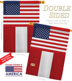 Peru US Friendship - Nationality Flags of the World Vertical Impressions Decorative Flags HG140483 Made In USA