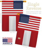 Peru US Friendship - Nationality Flags of the World Vertical Impressions Decorative Flags HG140483 Made In USA