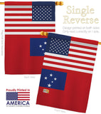 Samoa US Friendship - Nationality Flags of the World Vertical Impressions Decorative Flags HG140499 Made In USA