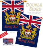 British Hong Kong - Nationality Flags of the World Vertical Impressions Decorative Flags HG140601 Made In USA