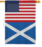 St. Andrew Cross US Friendship - Nationality Flags of the World Vertical Impressions Decorative Flags HG140640 Made In USA