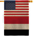 Yemen US Friendship - Nationality Flags of the World Vertical Impressions Decorative Flags HG140692 Made In USA