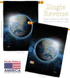 Earth - Nationality Flags of the World Vertical Impressions Decorative Flags HG140885 Made In USA